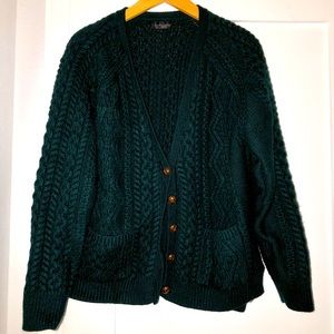 Emerald green Top Shop knit sweater